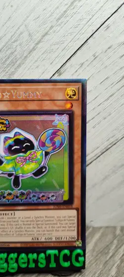 Yu-Gi-Oh! Lollipo Yummy COLLECTOR RARE / JUSH EN018 1st Edition NM OFF CENTER - Image 3