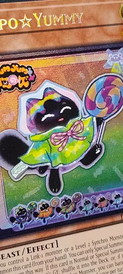 Yu-Gi-Oh! Lollipo Yummy COLLECTOR RARE / JUSH EN018 1st Edition NM OFF CENTER - Image 4