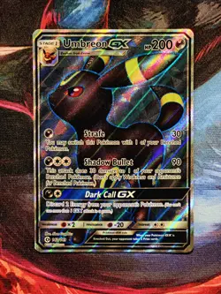 Umbreon GX 142/149 (Full Art) SM Sun & Moon Base Set Holo Rare Pokemon TCG Card - Image 1