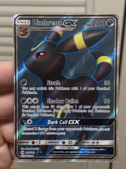 Umbreon GX (Full Art) 142/149 SM Base Set Holo Ultra Rare Pokemon TCG NM - Image 1