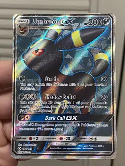 Umbreon GX (Full Art) 142/149 SM Base Set Holo Ultra Rare Pokemon TCG NM - Image 2