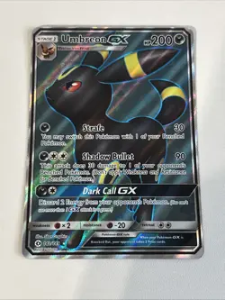 Pokemon TCG Umbreon GX 142/149 Full Art Ultra Rare Holo Sun & Moon Base Set (MT) - Image 1