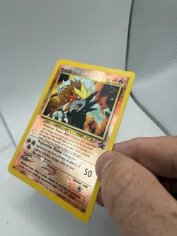 Entei Pokemon Card Reverse Holo Black Star Promo #34 WOTC !! - Image 2