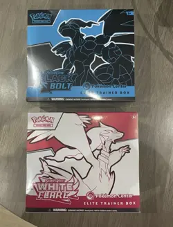 Pokemon Center Black Bolt & White Flare Elite Trainer Box ETB Set - NEW & SEALED - Image 1