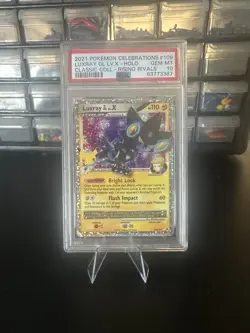 2021 POKEMON CELEBRATIONS CLASSIC COLL #109 LUXRAY GL LV.X-HOLO PSA 10 - Image 1
