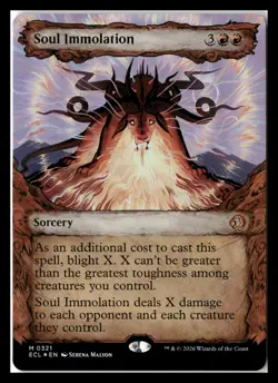 MTG #M0321 Soul Immolation ECL FOIL - Image 1