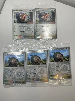 Sealed Pokemon Center Gamestop Stamped Exclusives Lechonk Promo 154, 155 / 198 - Image 1