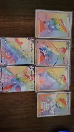 (1)Pokemon TCG Rainbow Secret 6 Card Bundle NM/M - Image 1