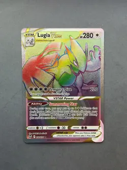 Pokemon Lugia VSTAR TCG Silver Tempest Ultra Rare Card 202/195 NM condition - Image 1