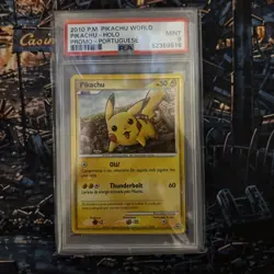 PSA 9 Pikachu Portuguese World Collection 2010 Japanese Promo Pokemon Card - Image 2