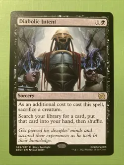 MTG - Diabolic Intent - The Brothers' War Promo - NM - Image 1
