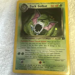 Vintage 1999 Dark Golbat Pokemon Card 7/82 Team Rocket Holo 50 HP - Image 1