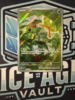 🐛 Caterpie 🐛 Pokemon Scarlet & Violet 151 Holo Illustration Card 172/165 Rare - Image 1