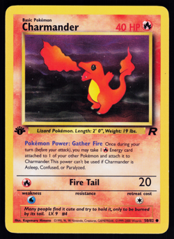 Charmander 50/82 Pokemon Team Rocket English 1st Edition - Image 4