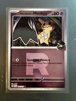 Pokemon Ascended Heroes Team Rocket’s Mimikyu Team Rocket "R" Logo Reverse Holo - Image 1