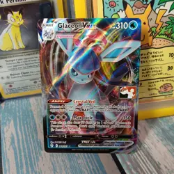 Glaceon Vmax Pokemon Prize Pack Series 1 Promo Pokemon Card NM/LP Play Stamp EVO - Image 1