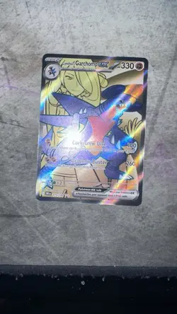 Pokemon TCG Cynthia's Garchomp EX 215/182, NM-Ultra Rare, Destined Rivals - Image 1