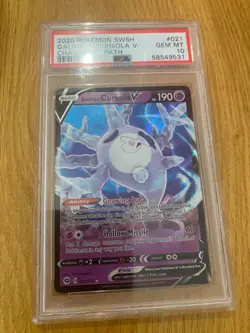 Galarian Cursola V - 021/073 - Ultra Rare Champion's Path Pokemon TCG PSA 10 - Image 1
