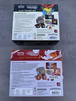EMPTY Pokemon Sun & Moon Unbroken Bonds Elite Trainer Box ETB & Hidden Fates - Image 2