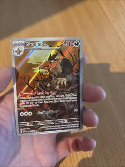 Mandibuzz 145/086 Pokemon TCG White Flare Illustration Rare English - Image 3