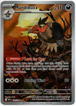 Mandibuzz 145/086 NM Holo Illustration Rare White Flare Pokemon Card TCG English - Image 1