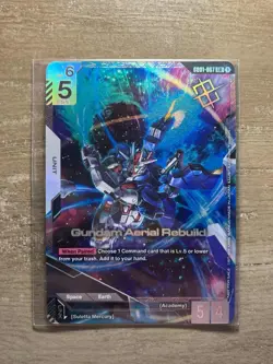 Gundam Card Game NewType Challenge Winner Promo GD01-067 Gundam Aerial Rebuild - Image 1