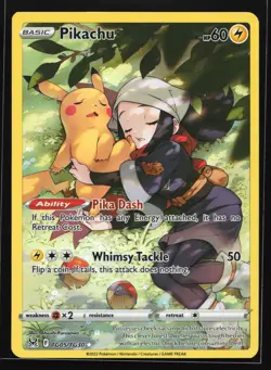 Pikachu TG05/TG30 SWSH11: Lost Origin Trainer Gallery Ultra Rare Pokemon Card - Image 1