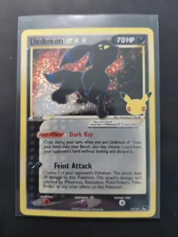 Pokemon TCG Umbreon Star Celebrations: Classic Collection 17/17 Holo Ultra Rare - Image 1