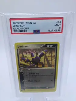 PSA 9 UMBREON 24 - 2003 POKEMON EX SANDSTORM - Image 1