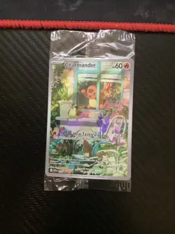 Pokemon TCG Charmander SVP044 Promo Holo SEALED Pokemon Card Obsidian ETB PROMO - Image 1