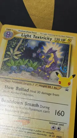 G SWIRL Light Toxtricity SWSH137 SWSH: Sword & Shield Promo Cards Holo - Image 1