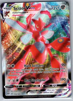 Scizor VMAX 119/189 SWSH03: Darkness Ablaze - Pokemon Card - NM - Image 1