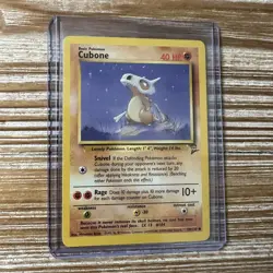 Pokemon Card Base Set 2 Cubone 70/130 Vintage WOTC MP-HP - Image 1