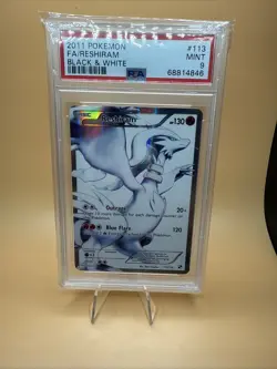 RESHIRAM PSA 9 2011 POKEMON BLACK & WHITE #113/114 FULL ART FA - Image 1