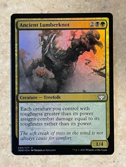 MTG NM Ancient Lumberknot Foil [Innistrad: Crimson Vow] - Image 1