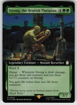 Strong, the Brutish Thespian (Extended Art) Foil R Universes Beyond: Fallout 403 - Image 1