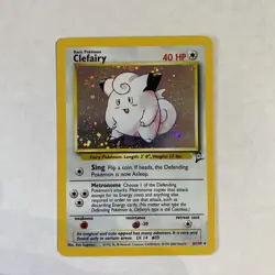 Pokemon TCG Base Set 2 Clefairy 6/130 Vintage Holo Unlimited Holo Rare 2000/NM - Image 2