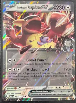 Team Rocket's Kangaskhan ex 162/217 Pokemon TCG Ascended Heroes 2026 NM - Image 1