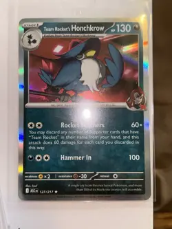 Ascended Heroes Team Rocket's Honchkrow Rare Holo #127/217 Pokemon TCG - Image 1