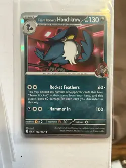 Ascended Heroes Team Rocket's Honchkrow Rare Holo #127/217 Pokemon TCG - Image 2