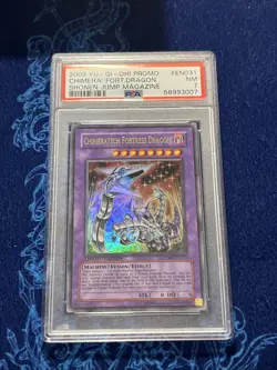 YuGiOh Chimeratech Fortress Dragon Ultra Rare JUMP-EN031 PSA 7 NM - Image 1