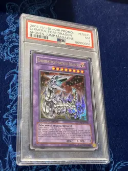 YuGiOh Chimeratech Fortress Dragon Ultra Rare JUMP-EN031 PSA 7 NM - Image 2