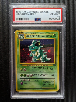 PSA 10 Nidoqueen 31 Jungle Set Holo Rare 1996 Japanese Pokemon Card TCG No.031 - Image 1