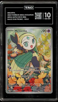 Pokemon Meloetta Mega Evolution Mega Battle Deck Promo #026 TAG 10 Gem Mint - Image 1