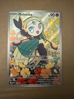 Meloetta 026 MEP EN Mega Battle Deck Black Star Promo Illustration Rare Holo - Image 1