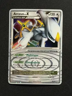Pokemon TCG 2009 Platinum Arceus LV.X Ultra Rare Holo Card 94/99 LP Condition - Image 1