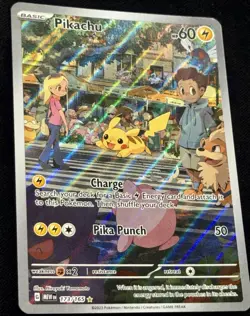 Pikachu 173/165 Pokemon Card 151 Illustration Rare Pokemon TCG - Collect Pikachu - Image 1