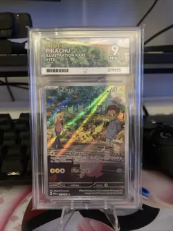 Pokemon TCG Pikachu Illustration Rare Card 173/165 English 151 ACE 9! - Image 1