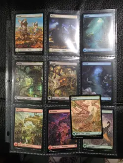 FOIL Lorwyn Eclipsed Full Art Basic Land Complete Set 10 Cards Mint Unplayed ECL - Image 1