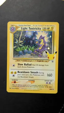 B SWIRL Light Toxtricity SWSH137 SWSH: Sword & Shield Promo Cards Holo - Image 2